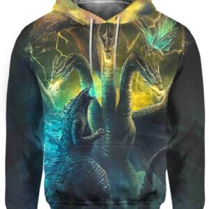 Godzilla King of the Monsters - All Over Apparel - Hoodie / S - www.secrettees.com