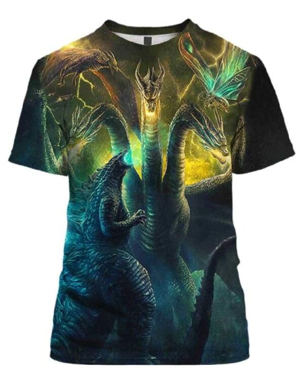 Godzilla King of the Monsters - All Over Apparel - T-Shirt / S - www.secrettees.com