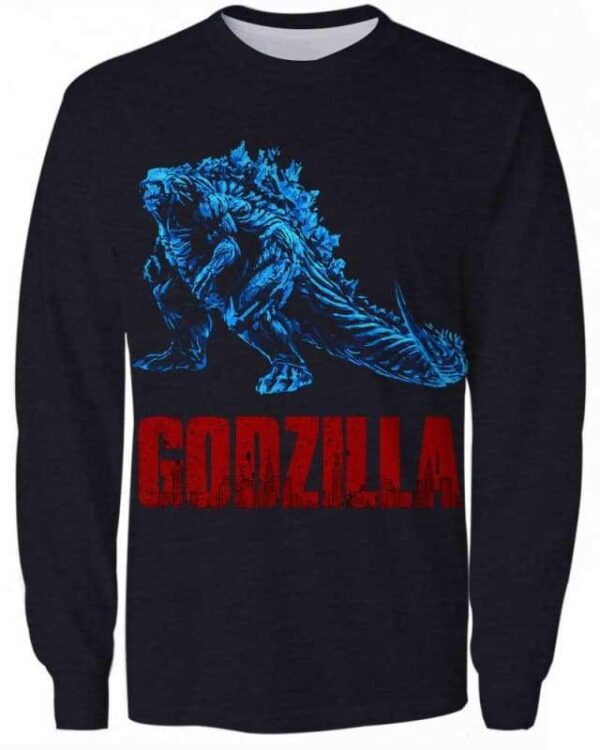 Godzilla - All Over Apparel - Sweatshirt / S - www.secrettees.com