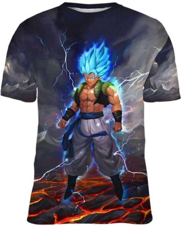 Gogeta Super - All Over Apparel - Kid Tee / S - www.secrettees.com