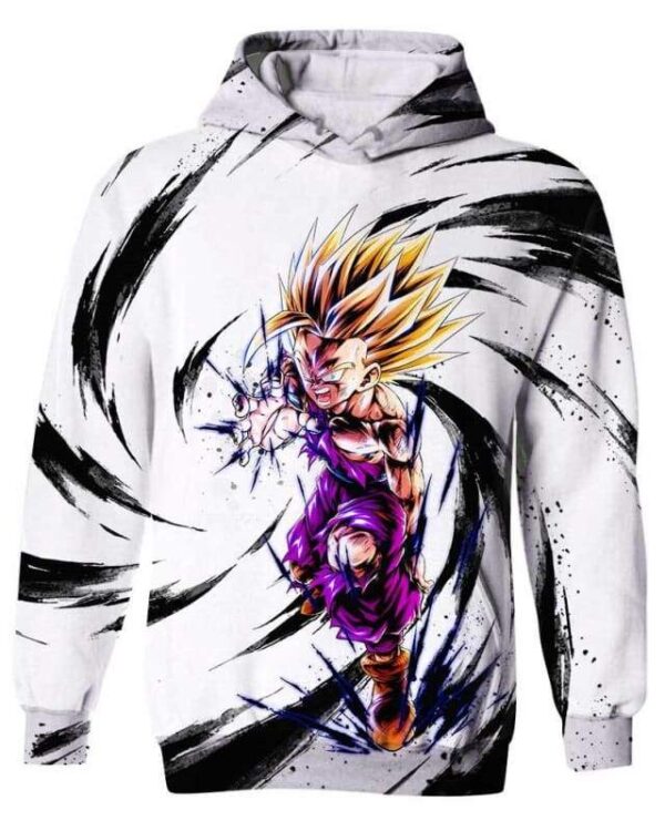 Gohan’s Power - All Over Apparel - Kid Hoodie / S - www.secrettees.com