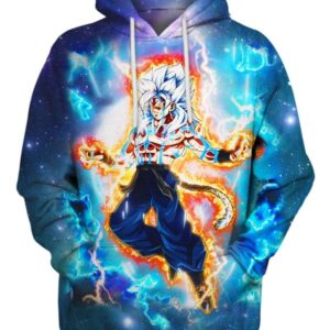 Goku And Transformation - All Over Apparel - Hoodie / S - www.secrettees.com