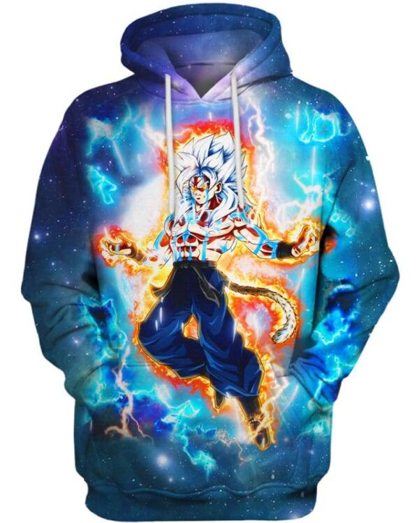 Goku And Transformation - All Over Apparel - Hoodie / S - www.secrettees.com