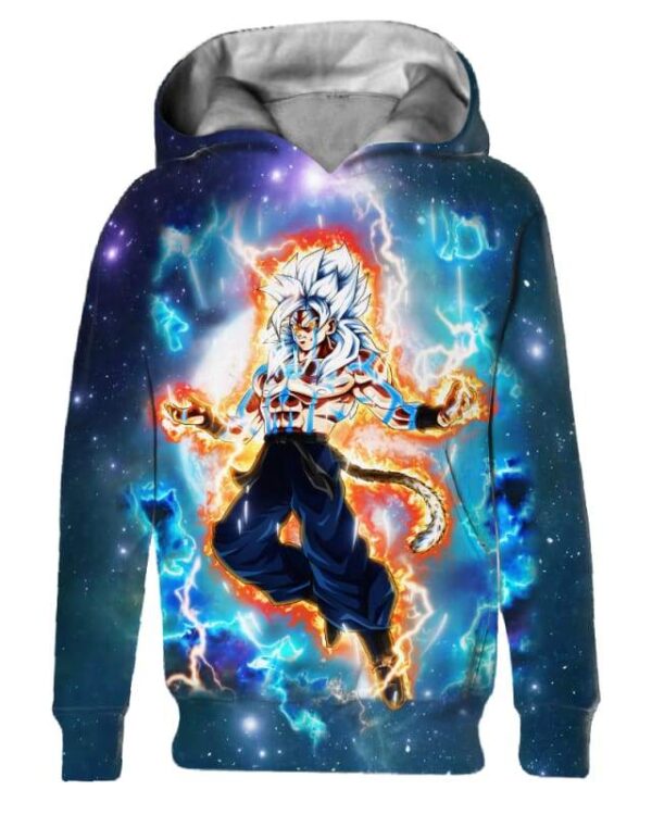 Goku And Transformation - All Over Apparel - Kid Hoodie / S - www.secrettees.com