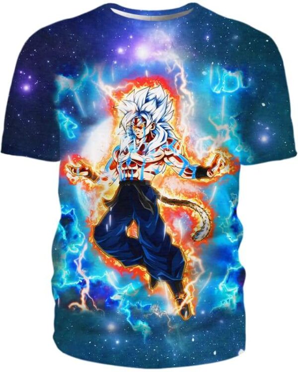 Goku And Transformation - All Over Apparel - Kid Tee / S - www.secrettees.com
