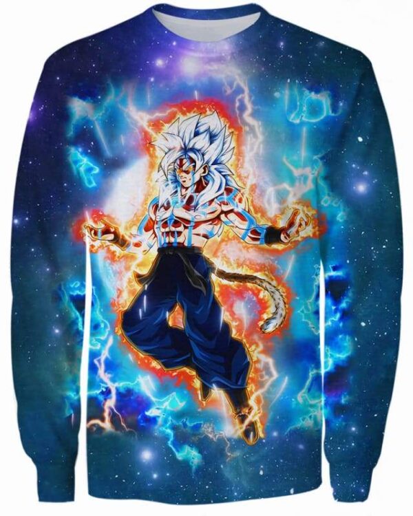 Goku And Transformation - All Over Apparel - Sweatshirt / S - www.secrettees.com