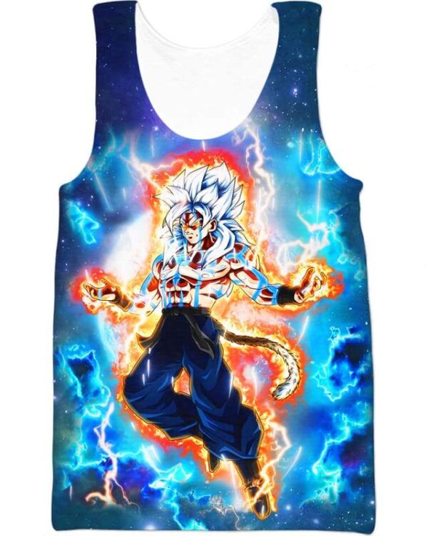 Goku And Transformation - All Over Apparel - Tank Top / S - www.secrettees.com