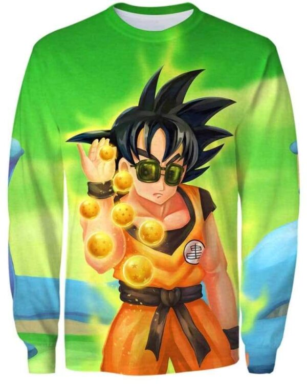 Goku Salt Bae - All Over Apparel - Sweatshirt / S - www.secrettees.com