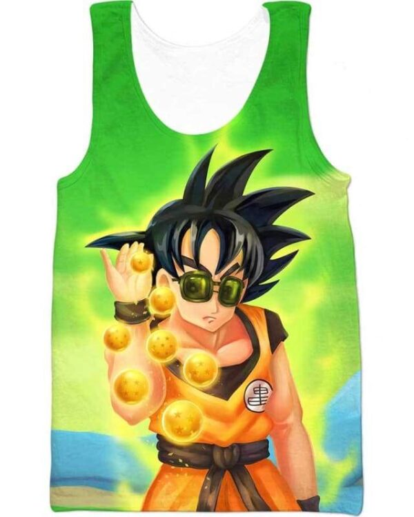 Goku Salt Bae - All Over Apparel - Tank Top / S - www.secrettees.com