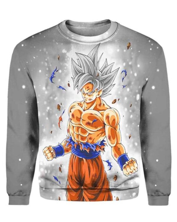 Goku Ultra instinct - All Over Apparel - Sweatshirt / S - www.secrettees.com