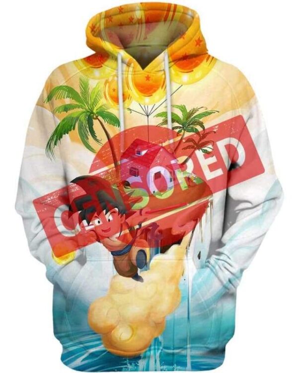 Goku Up - All Over Apparel - Hoodie / S - www.secrettees.com