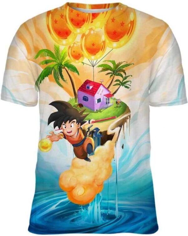 Goku Up - All Over Apparel - Kid Tee / S - www.secrettees.com