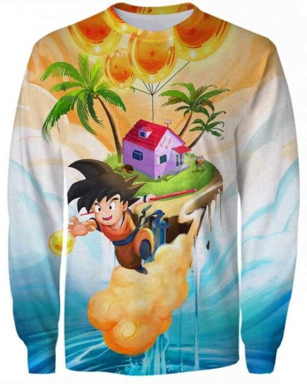Goku Up - All Over Apparel - Sweatshirt / S - www.secrettees.com
