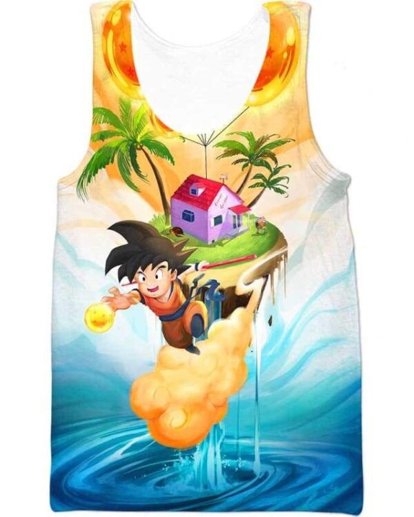 Goku Up - All Over Apparel - Tank Top / S - www.secrettees.com