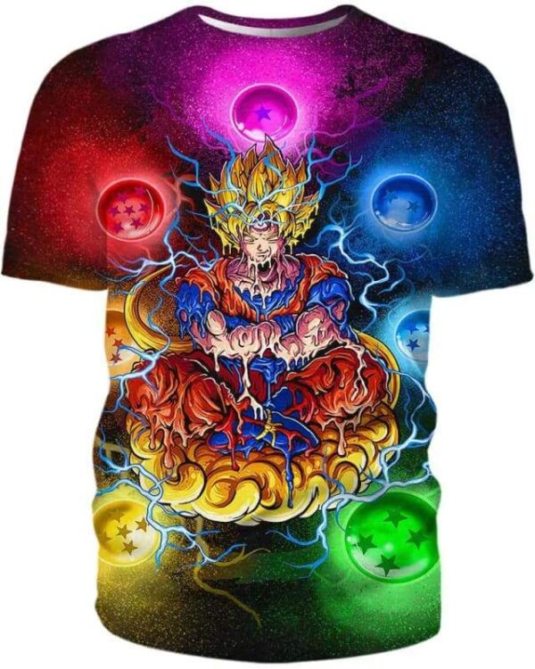 Goku Zen - All Over Apparel - T-Shirt / S - www.secrettees.com