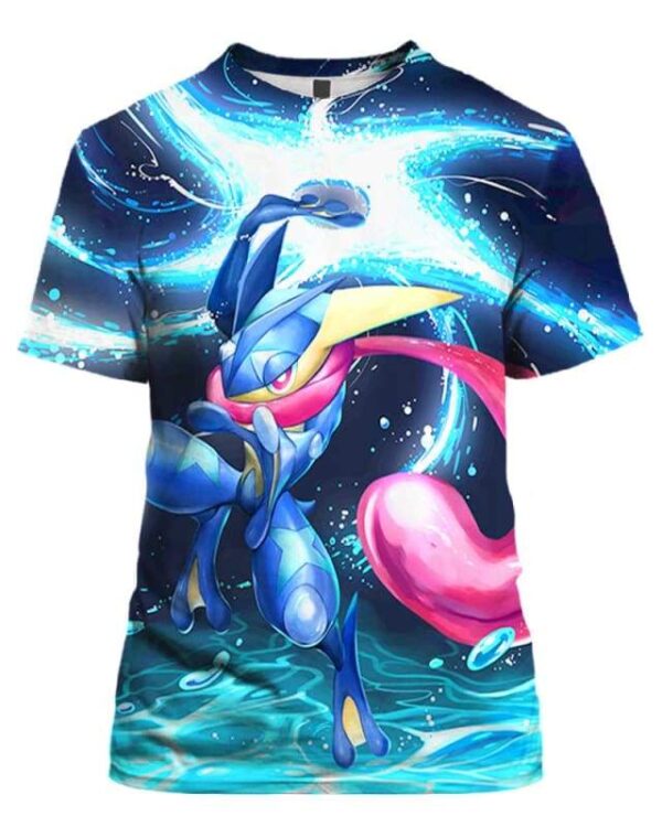 Greninja Shuriken - All Over Apparel - T-Shirt / S - www.secrettees.com