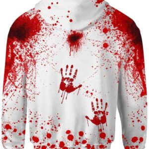 Halloween Blood Stains Are Red Ultraviolet Lights Are Blue They’ll Never Find You Hoodie T-shirt - All Over Apparel - www.secrettees.com