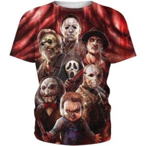 Halloween Horror Horrifying Compilation - All Over Apparel - T-Shirt / S - www.secrettees.com