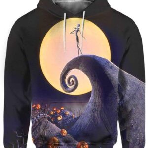 Halloween Horror Jack Skellington Nightmare - All Over Apparel - Hoodie / S - www.secrettees.com