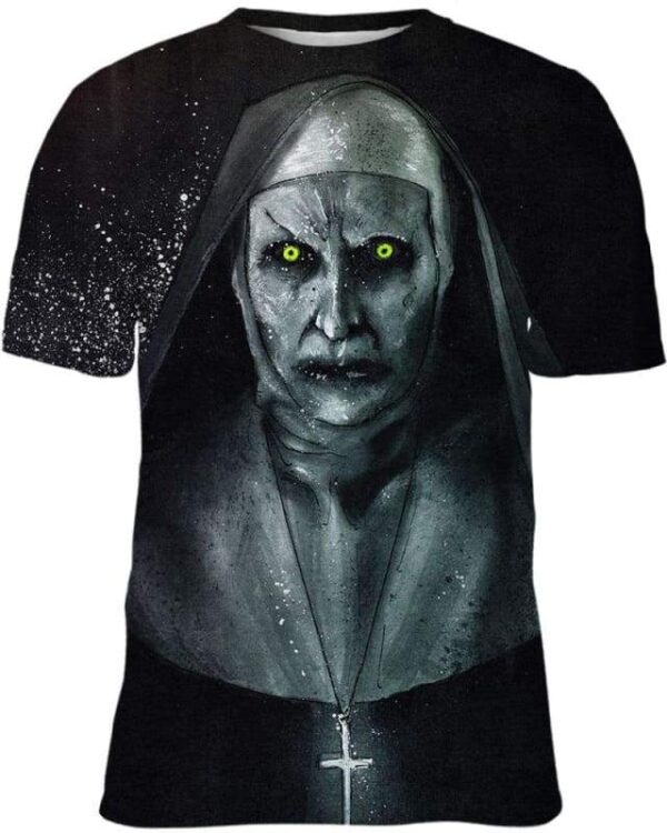 Halloween Horror Valak Demon V2 - All Over Apparel - Kid Tee / S - www.secrettees.com