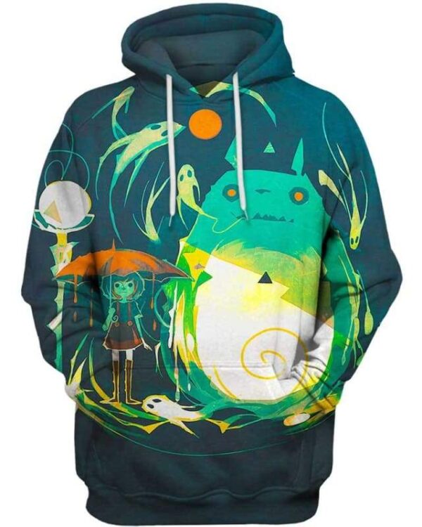 Halloween Totoro - All Over Apparel - Hoodie / S - www.secrettees.com