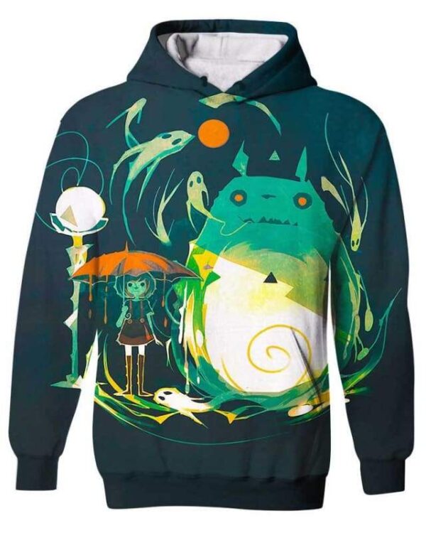 Halloween Totoro - All Over Apparel - Kid Hoodie / S - www.secrettees.com