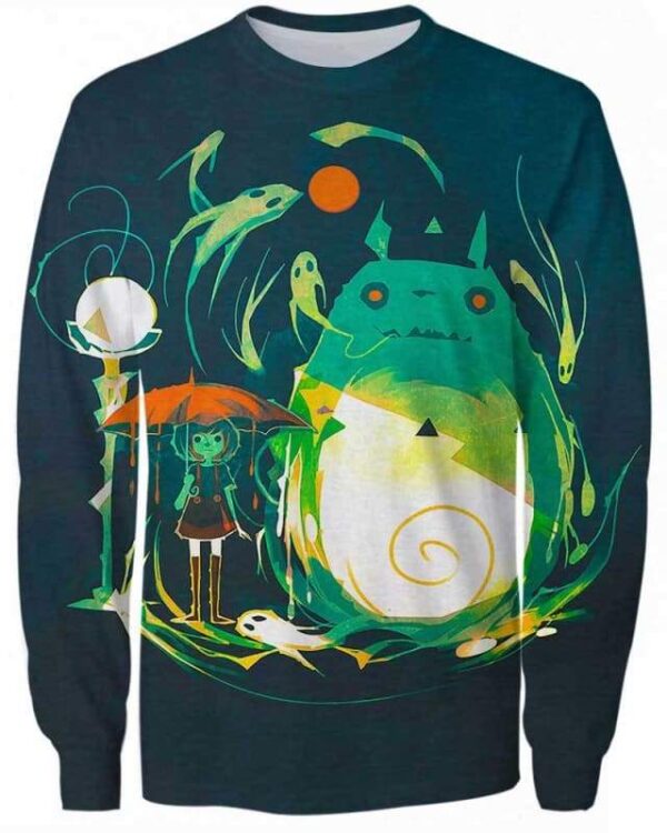 Halloween Totoro - All Over Apparel - Sweatshirt / S - www.secrettees.com