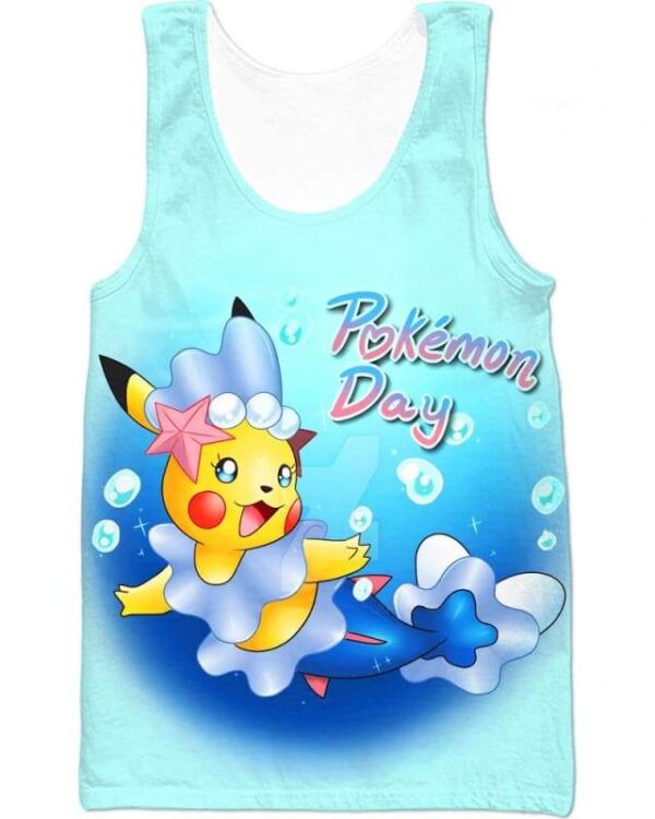 Happy Pokemon Day - All Over Apparel - Tank Top / S - www.secrettees.com