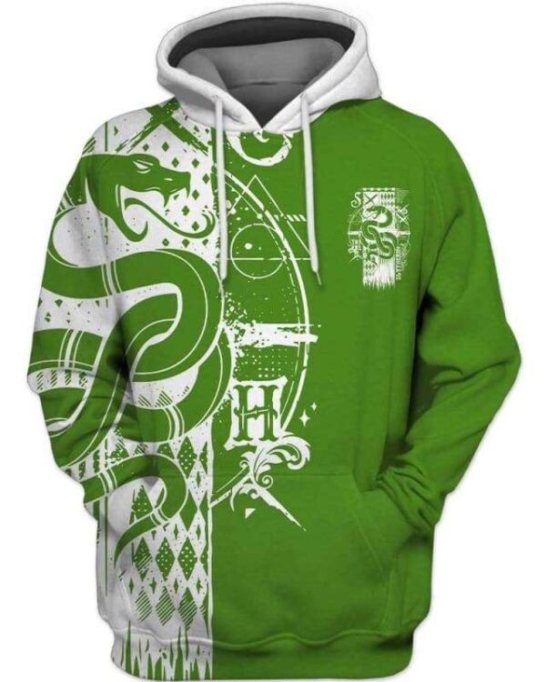 Harry Potter Slytherin - All Over Apparel - Hoodie / S - www.secrettees.com