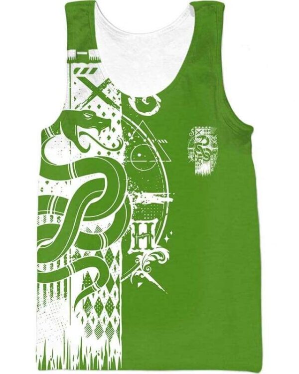 Harry Potter Slytherin - All Over Apparel - Tank Top / S - www.secrettees.com