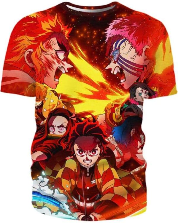 Heavenly Fire Battle - All Over Apparel - Kid Tee / S - www.secrettees.com