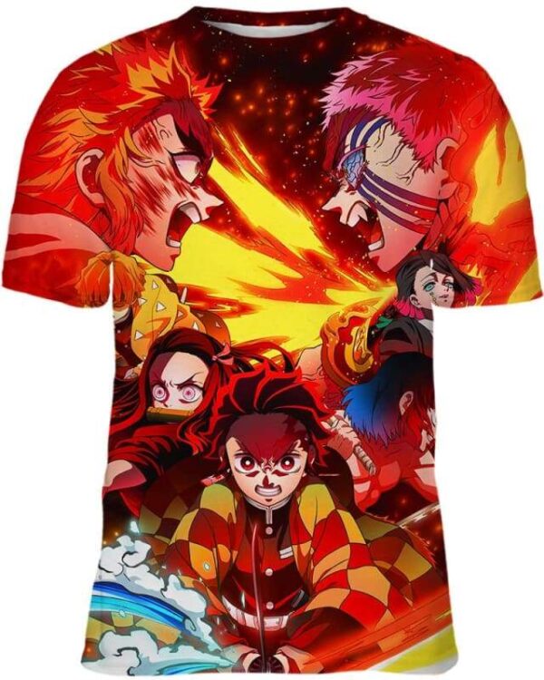 Heavenly Fire Battle - All Over Apparel - T-Shirt / S - www.secrettees.com