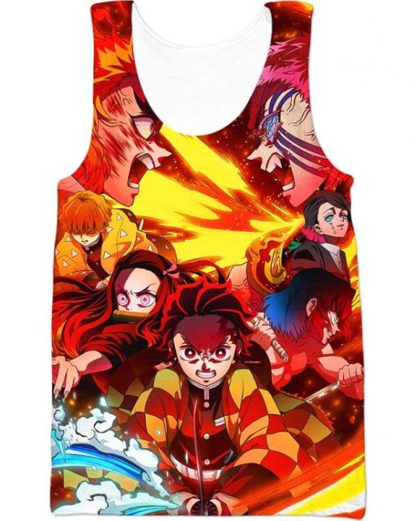 Heavenly Fire Battle - All Over Apparel - Tank Top / S - www.secrettees.com