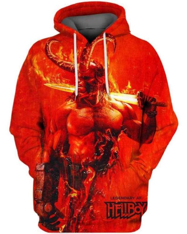 Hellboy - All Over Apparel - Hoodie / S - www.secrettees.com