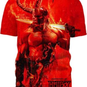 Hellboy - All Over Apparel - T-Shirt / S - www.secrettees.com