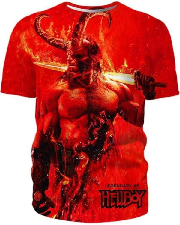 Hellboy - All Over Apparel - T-Shirt / S - www.secrettees.com