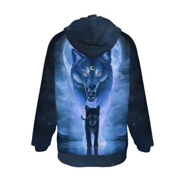 Hello Darkness My Old Friend Wolf All-Over Print Hoodie - www.secrettees.com