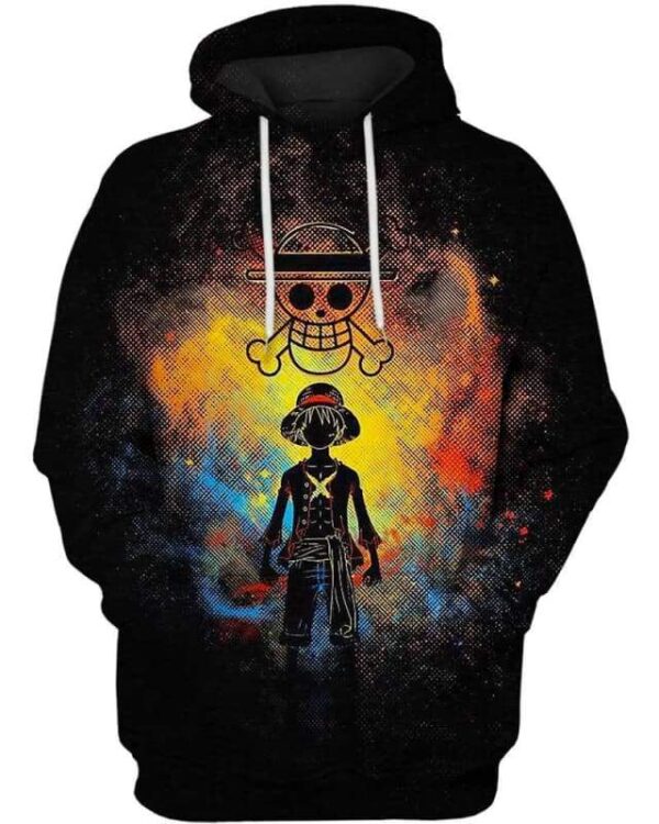 Heroic Luffy - All Over Apparel - Hoodie / S - www.secrettees.com