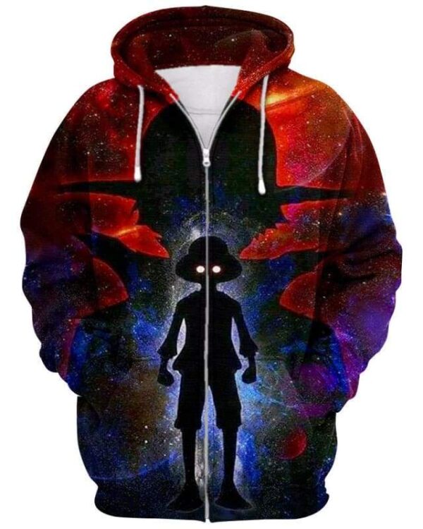 Heroic Silhouette - All Over Apparel - Zip Hoodie / S - www.secrettees.com