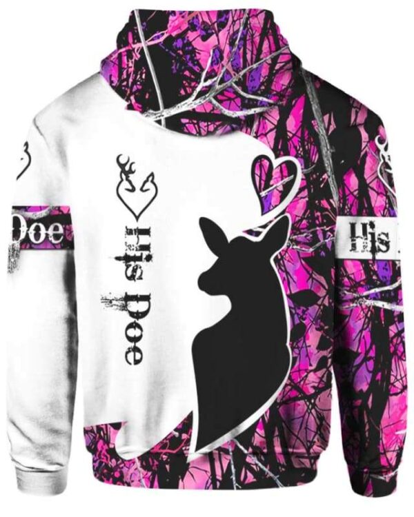 His Doe Deer Hunting - All Over Apparel - www.secrettees.com