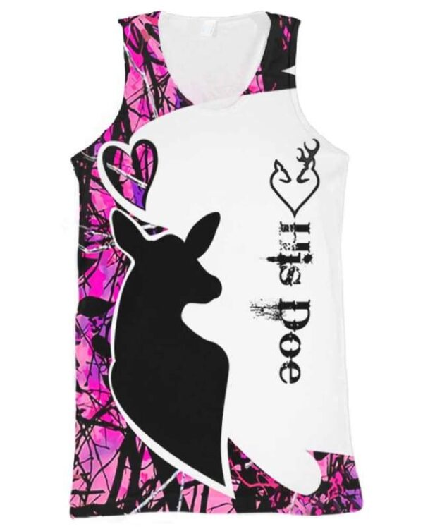 His Doe Deer Hunting - All Over Apparel - Tank Top / S - www.secrettees.com
