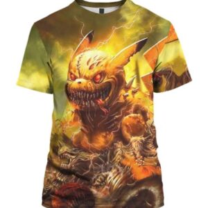 Horror Pika Zombie - All Over Apparel - T-Shirt / S - www.secrettees.com