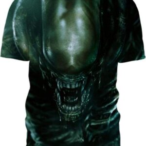 Horror Scared Alien - All Over Apparel - T-Shirt / S - www.secrettees.com