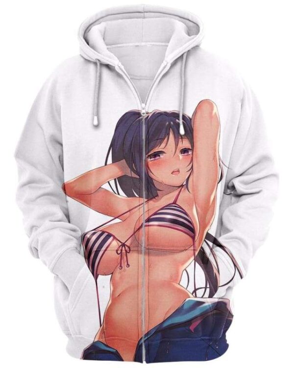 Hot Brown Skin - All Over Apparel - Zip Hoodie / S - www.secrettees.com