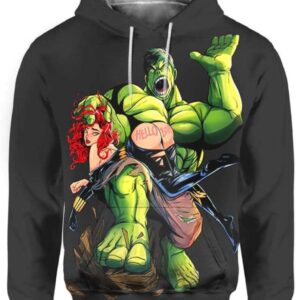 Hulk & Black Widow Sculaccia - All Over Apparel - Hoodie / S - www.secrettees.com