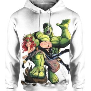 Hulk & Black Widow Sculaccia - All Over Apparel - Hoodie / S - www.secrettees.com