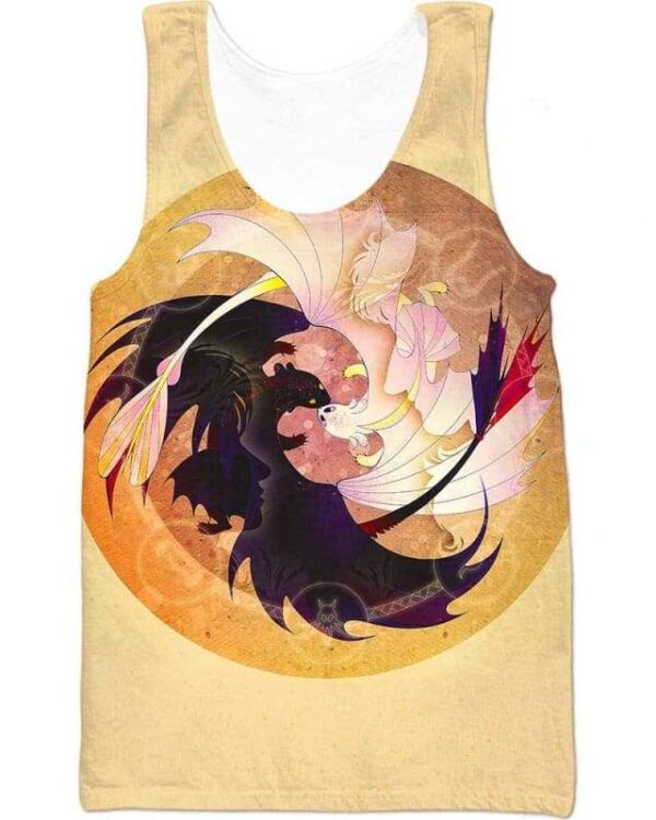 In Love With A Light Fury - All Over Apparel - Tank Top / S - www.secrettees.com