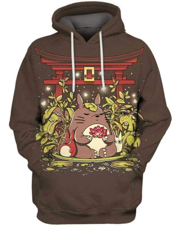 In Peace With the Nature - All Over Apparel - Hoodie / S - www.secrettees.com
