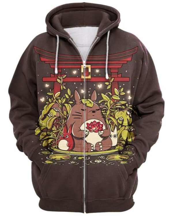 In Peace With the Nature - All Over Apparel - Zip Hoodie / S - www.secrettees.com