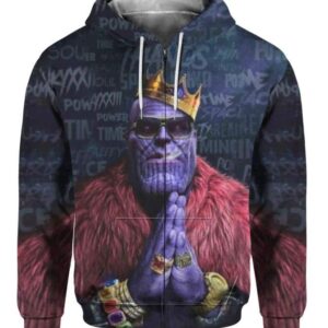 Infinity Thug Life - All Over Apparel - Zip Hoodie / S - www.secrettees.com